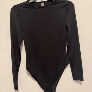 SHEIN Black Long Sleeve Bodysuit